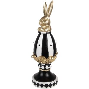 Clayre & Eef 6PR5192 Dekoračné vajce čierne...