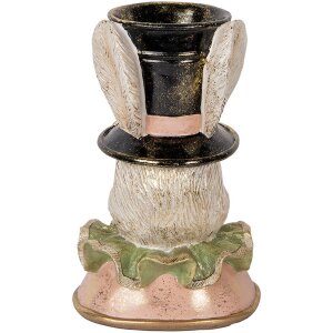 Clayre & Eef 6PR5133 Dekoratívny králik béžová zlatá 18x15x29 cm