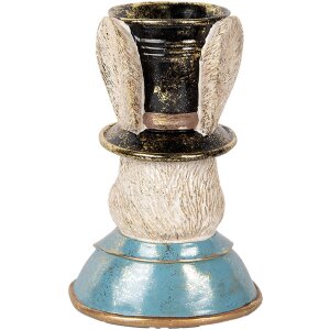 Clayre & Eef 6PR5135 Dekoratívny králik modrozelený 19x15x29 cm