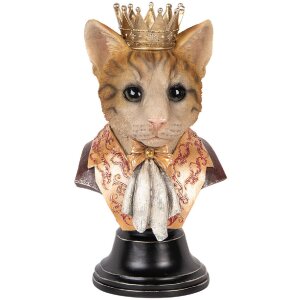 Clayre & Eef 6PR5107 Dekoratívna busta Mačka...