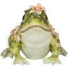 Clayre & Eef 6PR5109 Dekoratívna žaba zelená oranžová 24x21x19 cm Country štýl