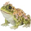 Clayre & Eef 6PR5109 Dekoratívna žaba zelená oranžová 24x21x19 cm Country štýl