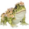 Clayre & Eef 6PR5109 Dekoratívna žaba zelená oranžová 24x21x19 cm Country štýl