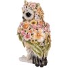 Clayre & Eef 6PR5112 Dekoratívna sova hnedoružová 21x18x31 cm vo vidieckom štýle