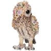 Clayre & Eef 6PR5112 Dekoratívna sova hnedoružová 21x18x31 cm vo vidieckom štýle