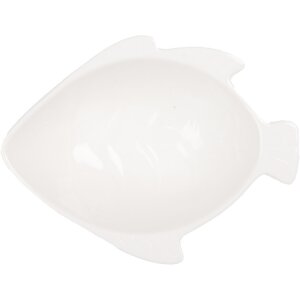 Clayre & Eef 6CEBO0206 Miska Fish Ceramic White...