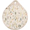 Clayre & Eef 6CE2063 Podložka pod panvicu Keramická béžová žltá 20x23 cm Country Style