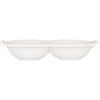 Clayre & Eef 6CEBO0202L Keramická miska biela 25x7x3 cm vo vidieckom štýle