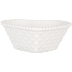 Clayre & Eef 6CEBO0203M Miska v tvare srdca biela 10x9x4 cm 75 ml