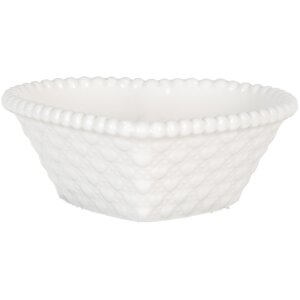 Clayre & Eef 6CEBO0203S Keramická srdcová miska 8x8x3 cm 25 ml biela