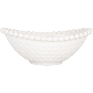 Clayre & Eef 6CEBO0204 Miska biela 12x8x4 cm 75 ml
