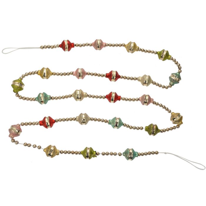 Clayre & Eef 65995 Vianočná girlanda Silver 180 cm Slávnostná dekorácia