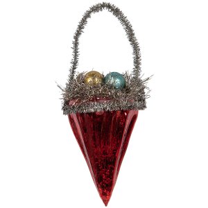 Clayre & Eef Vianočný prívesok sklo...