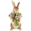 Clayre & Eef Dekorácie Králik Polyresin Brown Beige 19x23x39 cm Country House