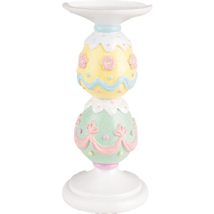 Clayre & Eef 6PR5208 Sviečka vo vidieckom štýle Ø10x22 cm polyresin