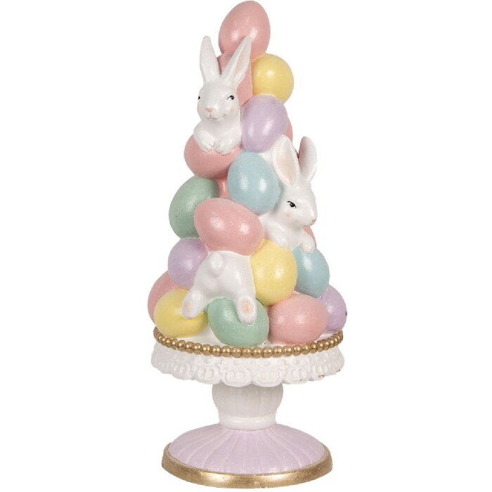 Clayre & Eef 5MG0057 Dekorácia králik Ø 27x61 cm vo vidieckom štýle