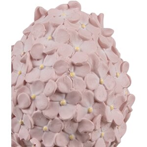 Clayre & Eef Dekoratívne vajíčko ružové Ø 6x7 cm Polyresinová veľkonočná dekorácia