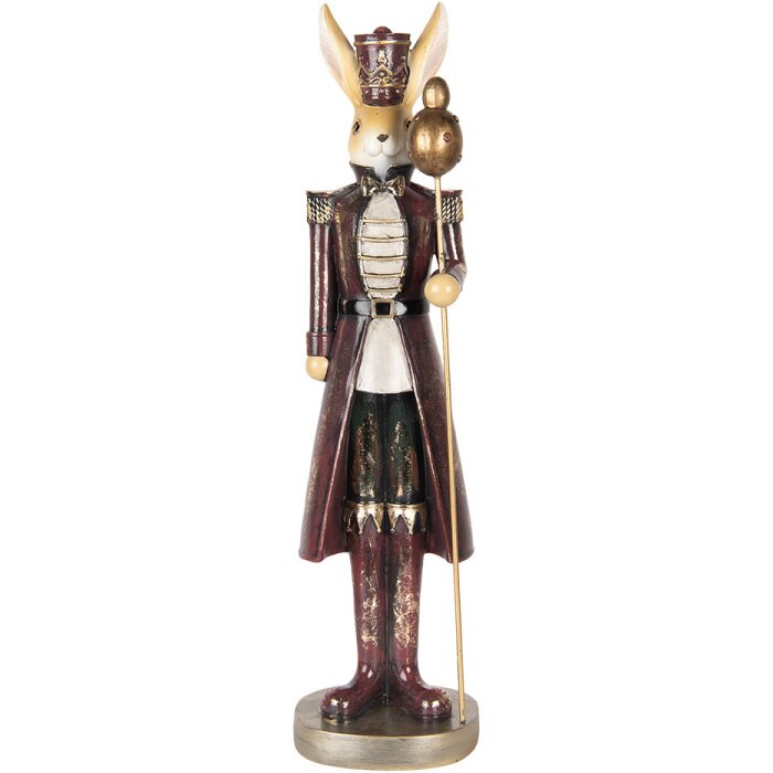 Clayre & Eef dekoratívny králik 6PR5467 vidiecky štýl polyresin 13x12x47 cm