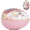 Clayre & Eef Dekoratívne vajíčko Iron White Pink 8x13 cm Nostalgická veľkonočná dekorácia