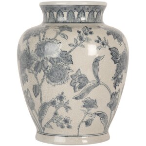 Clayre & Eef 6CE2076 Váza bielo-modrá...