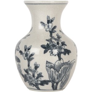 Clayre & Eef 6CE2077 Váza bielo-modrá...