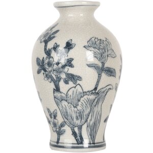 Clayre & Eef 6CE2078 Váza bielo-modrá...