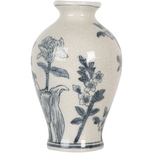 Clayre & Eef 6CE2078 Váza bielo-modrá...