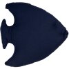 Clayre & Eef Dekoračný vankúšik Fish Maritime Design White Blue 40x45 cm