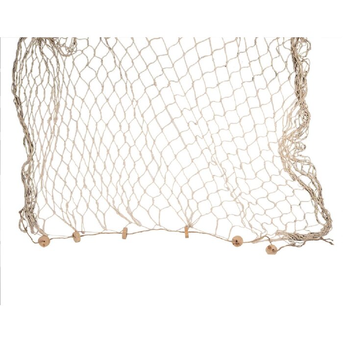 Clayre & Eef 66072 Dekorácia Fishnet Beige 200x400 cm Country style