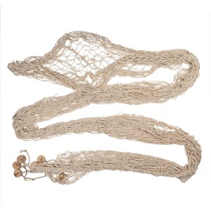 Clayre & Eef 66072 Dekorácia Fishnet Beige 200x400 cm Country style