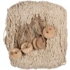 Clayre & Eef 66072 Dekorácia Fishnet Beige 200x400 cm Country style