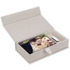 ZEP USB Fotobox Lodi Beige Leinen 23x12,5x5 cm ohne USB-Stick