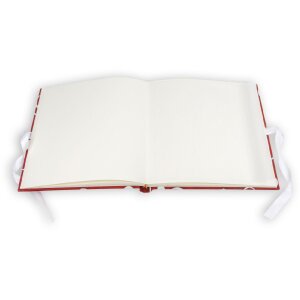 ZEP fotoalbum Symphony 6 látkový obal červený 23x23 cm 28 strán saténová stuha