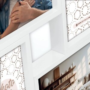 ZEP MDF rám Bari White na 4 obrázky 10x15 cm