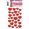 Štítky na šperky HERMA MAGIC červené srdcia, kameň 1 list