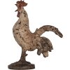 Clayre & Eef 6PR5481 Dekoratívny kohút béžovo hnedý 26x13x33 cm Polyresin