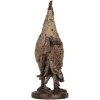 Clayre & Eef 6PR5481 Dekoratívny kohút béžovo hnedý 26x13x33 cm Polyresin