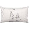 Clayre & Eef Obliečka na vankúš BNS36-1 30x50 cm Country Style Beige Grey Bunny
