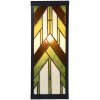 LumiLamp 5LL-6361 Tiffany nástenné svietidlo béžovo zelené 14x16x40 cm E27 sklo kov