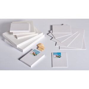 Plátno na ráme Walther 40x80 cm – biele, 3x základované