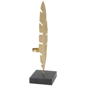 Mauro Ferretti dekoratívna plastika Leaf Glam Gold...
