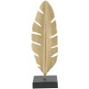 Mauro Ferretti dekoratívna plastika Leaf Glam Gold Black 10x10x34 cm
