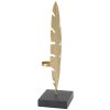 Mauro Ferretti dekoratívna plastika Leaf Glam Gold Black 10x10x34 cm