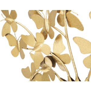 Mauro Ferretti dekorácia strom života s motýľmi 31x8x30 cm zlatej farby