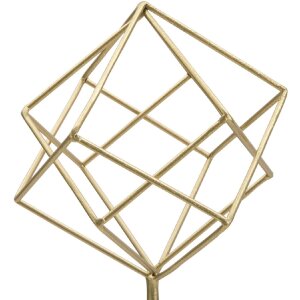 Mauro Ferretti socha Kocka 16x18x52,5 cm zlato-biela