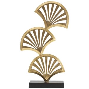 Mauro Ferretti socha Triple Leaf 23,5x10x44 cm zlato-čierna