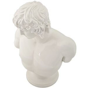 Mauro Ferretti Büste Centurion Statue 18,2x12,8x25 cm weiß