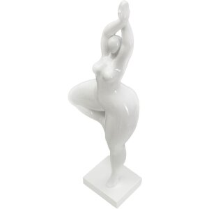 Mauro Ferretti jogová figúrka stojacej ženy 16x9x45,8 cm biela
