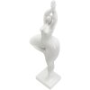 Mauro Ferretti jogová figúrka stojacej ženy 16x9x45,8 cm biela