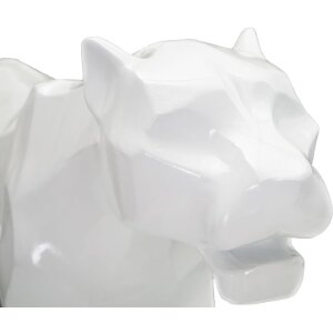 Mauro Ferretti panter biela socha 70x18x32,5 cm
